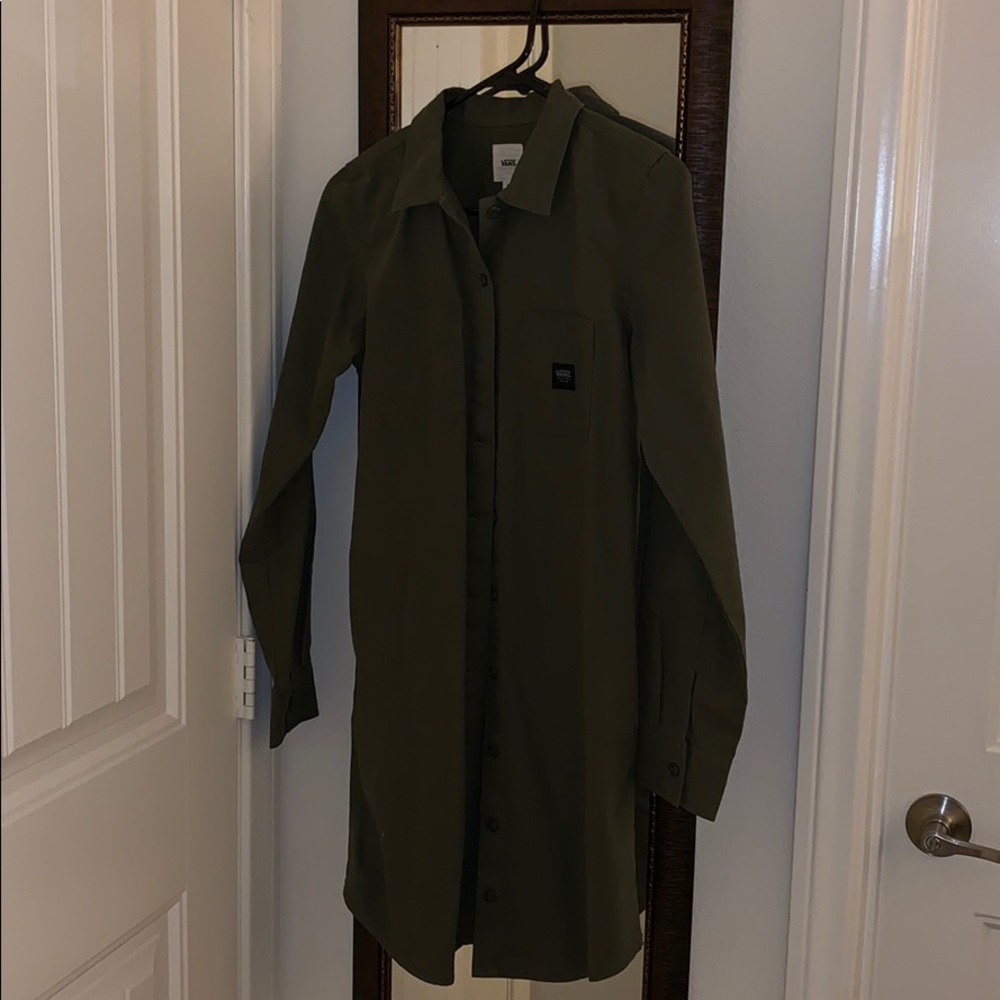 Vans green military dress